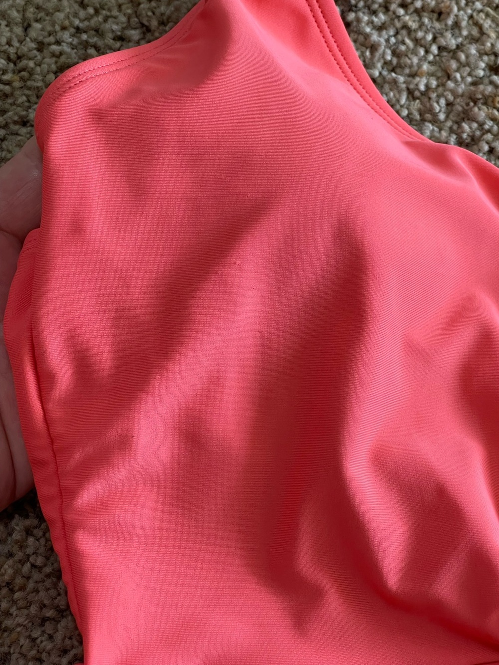 Tahari Coral Orange Swim Dress One Piece Swimsuit Sz L Wrap Front Skirt NWT - Picture 8 of 13